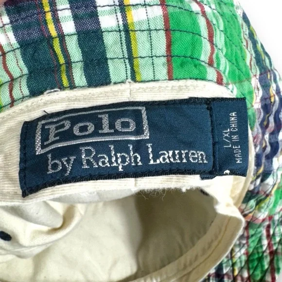 Polo by Ralph Lauren Green and Yellow Bucket Hat - Picture 5 of 8